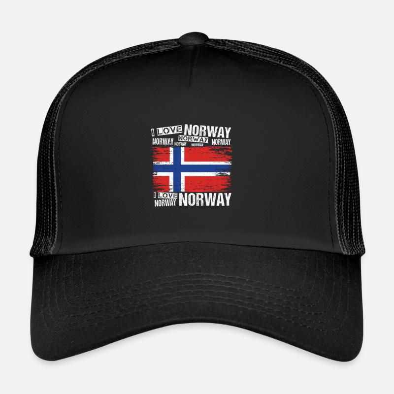 Ich Liebe Norwegen Trucker Cap