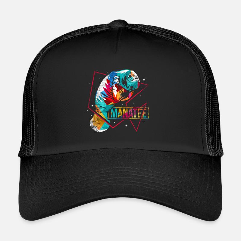 Seekuh Polygon - Trucker Cap - Schwarz/Schwarz