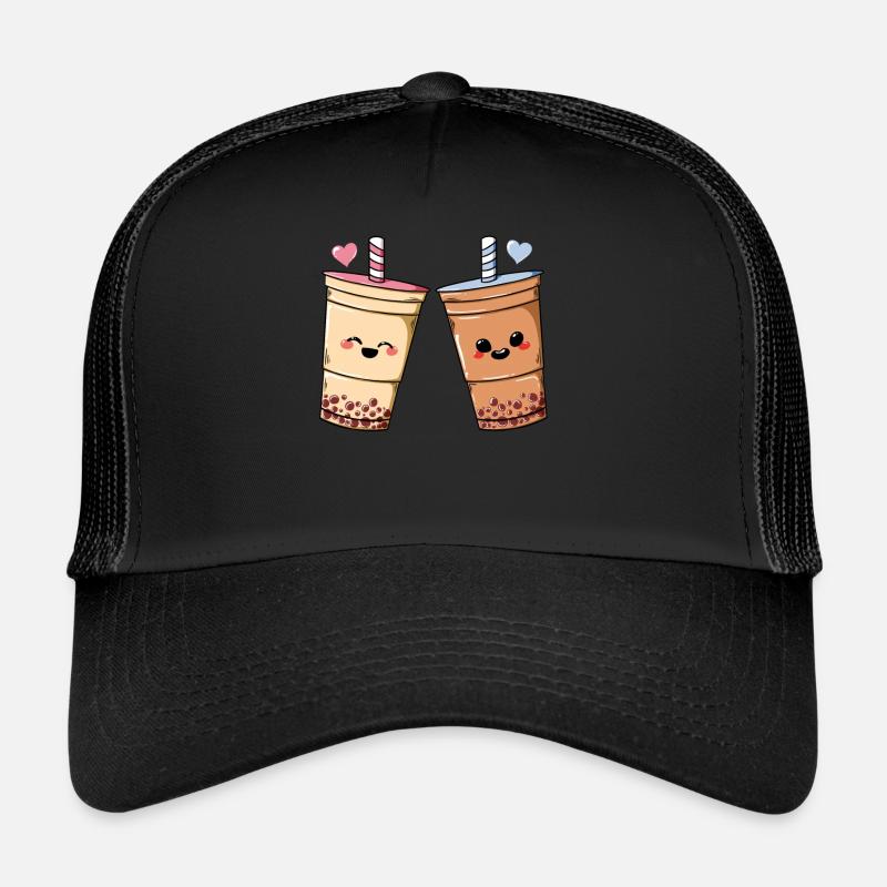 Bubble Tea Pearl Milk Tea Boba Tee Milch Geschenk Trucker Cap