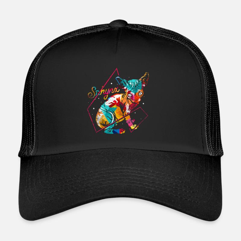 Sphynx polygone cadeau Casquette trucker 