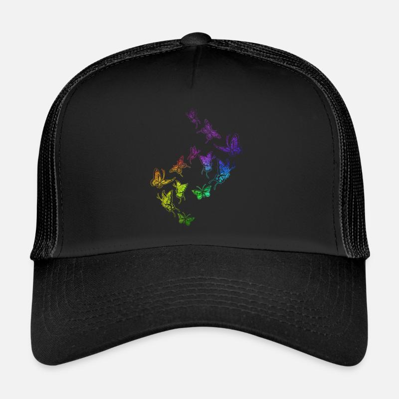 papillon essaim harmonie arc-en-ciel Casquette trucker 