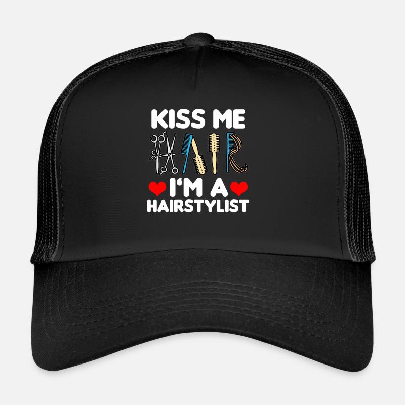 Embrasse-moi je suis un coiffeur coiffeur drôle Casquette trucker 