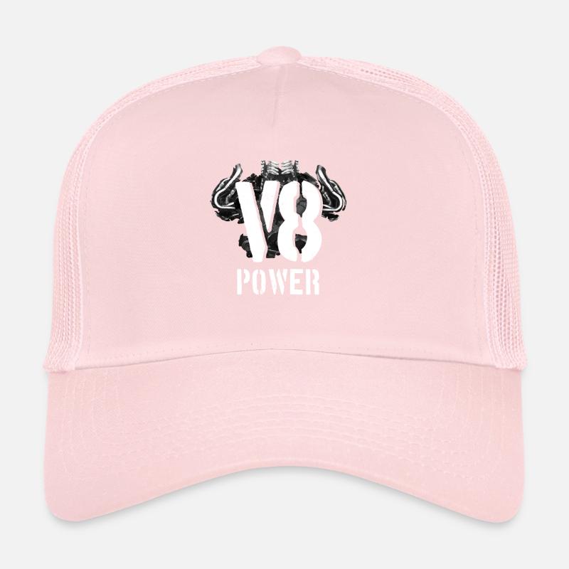 V8 Motor Engine Power Trucker Cap