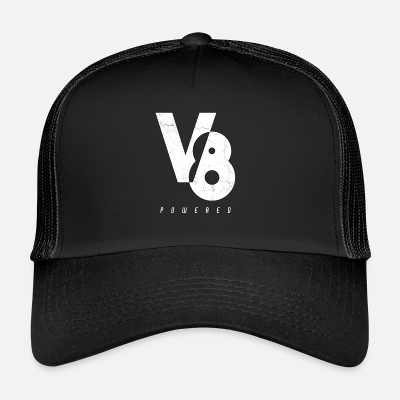 V8 Motor Engine Powered Trucker Cap