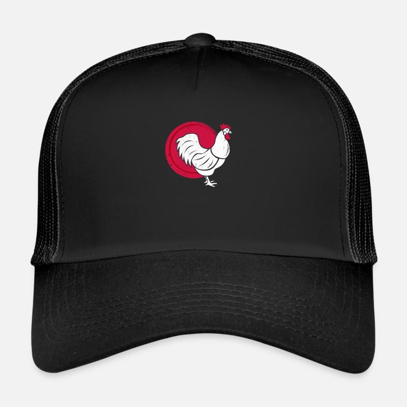 Huhn - Trucker Cap - Schwarz/Schwarz