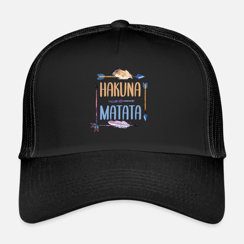 König der Löwen - nimm es leicht - Trucker Cap - Schwarz/Schwarz