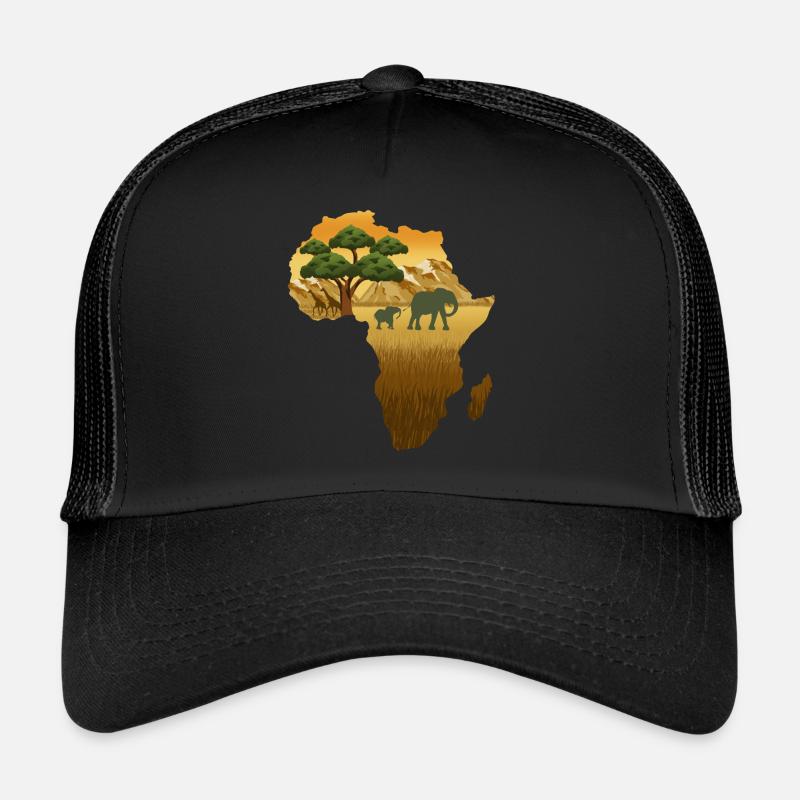 Carte Afrique Reggae Casquette trucker 