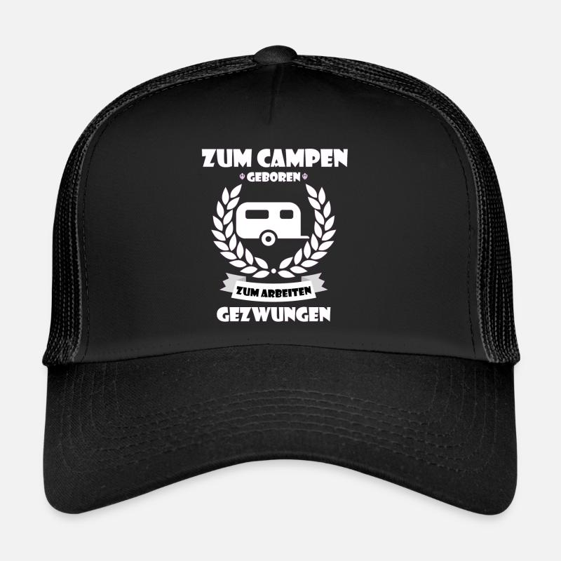 Camper - Trucker Cap - Schwarz/Schwarz