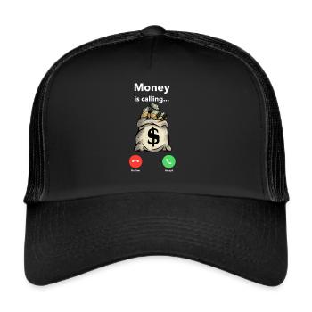 L'argent appelle - Casquette trucker  - noir/noir - Devant