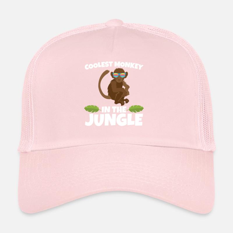 COOLEST MONKEY IN THE JUNGLE APE gift theme Trucker Cap