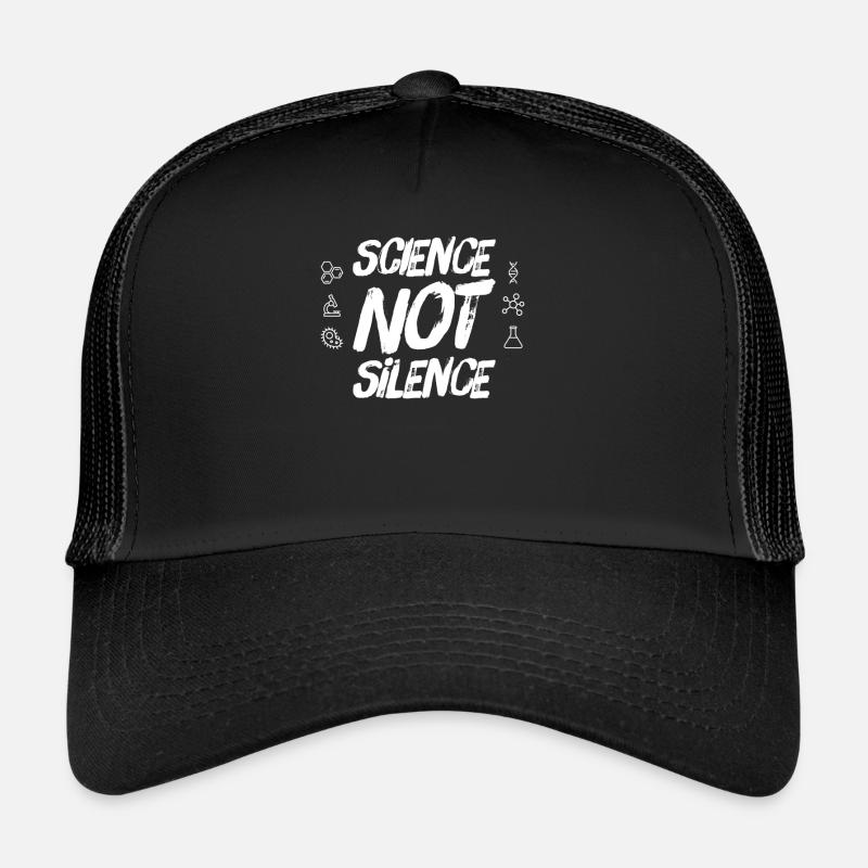 Science not Silence Save the world - Trucker Cap - black/black