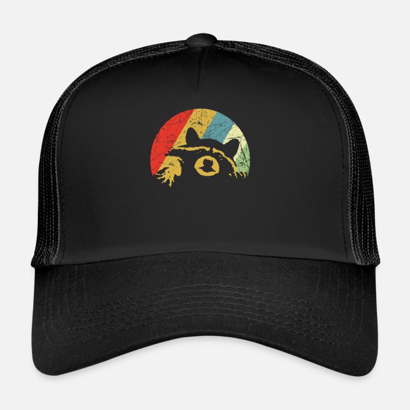The Troublemaker Raccoon - Trucker Cap - black/black