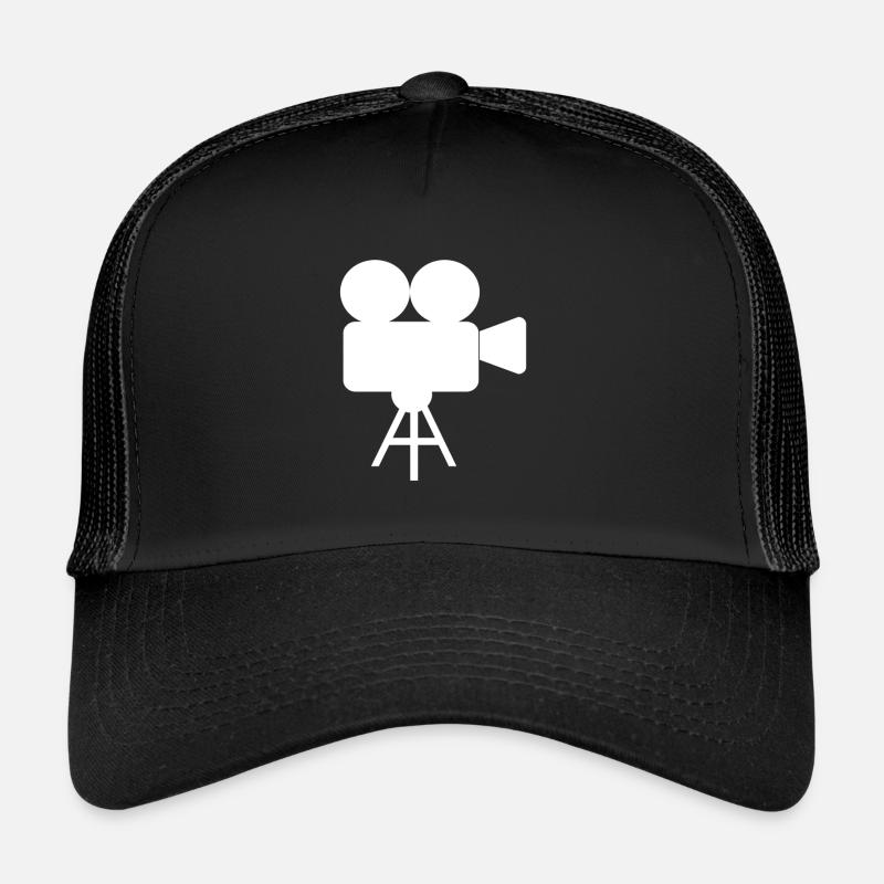 Kamera - Trucker Cap - Schwarz/Schwarz