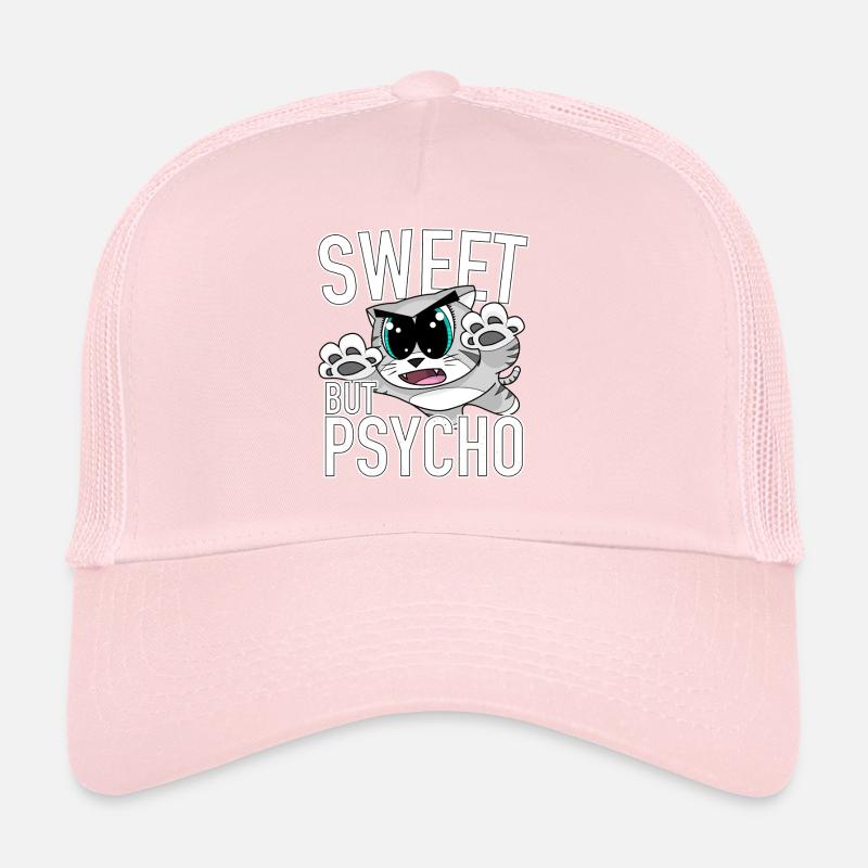 Chat doux mais psycho mignon Casquette trucker 