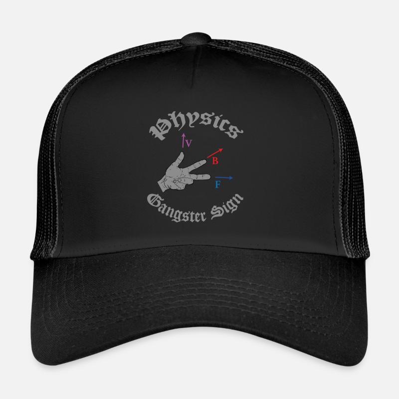 Physik Wissenschaft Naturwissenschaft Geschenk - Trucker Cap - Schwarz/Schwarz