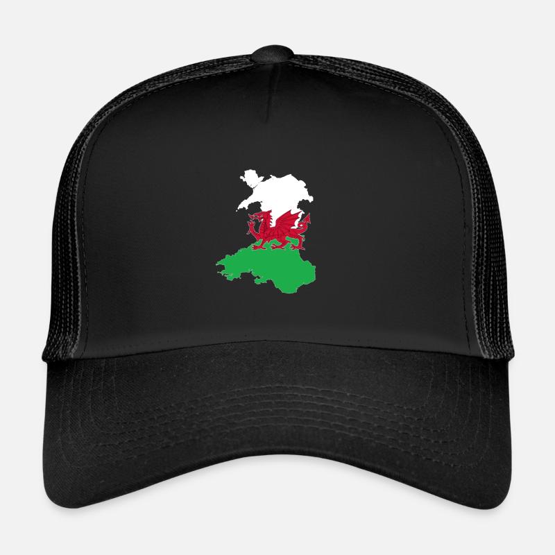 Wales - Trucker Cap - black/black