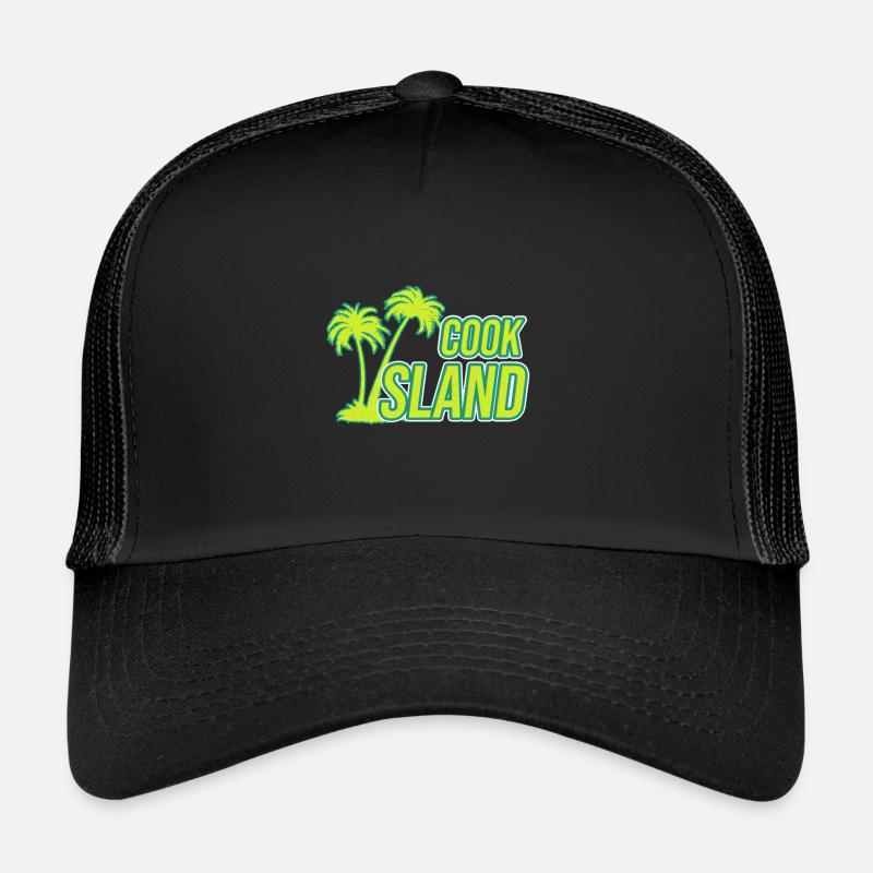 Cadeau de voyage de l'île Cook Casquette trucker 