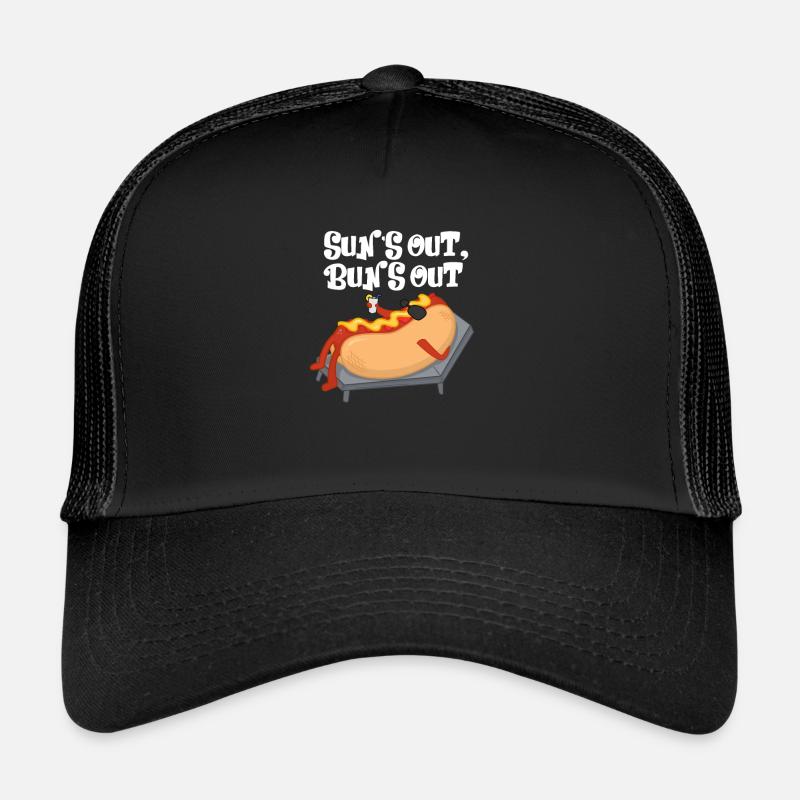 Hot Dog - Trucker Cap - Schwarz/Schwarz