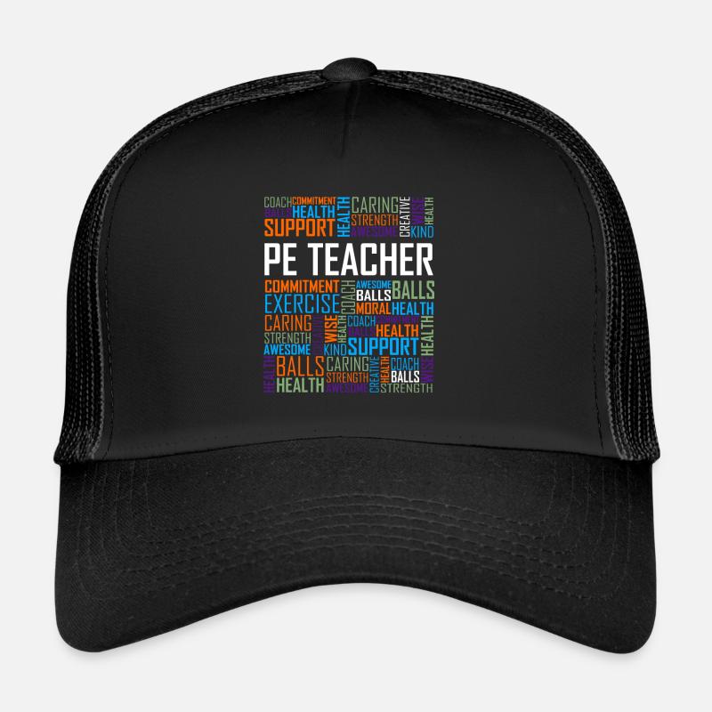 Sportlehrer - Trucker Cap - Schwarz/Schwarz