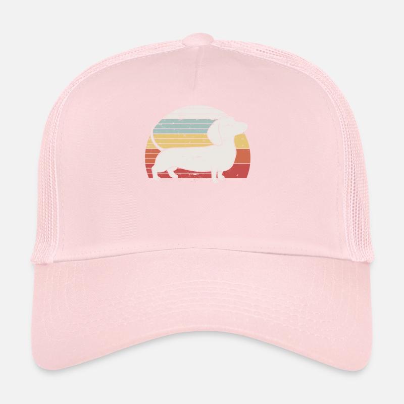 Cool Retro Dachshund Dog Gift Design Weiner Dog Trucker Cap