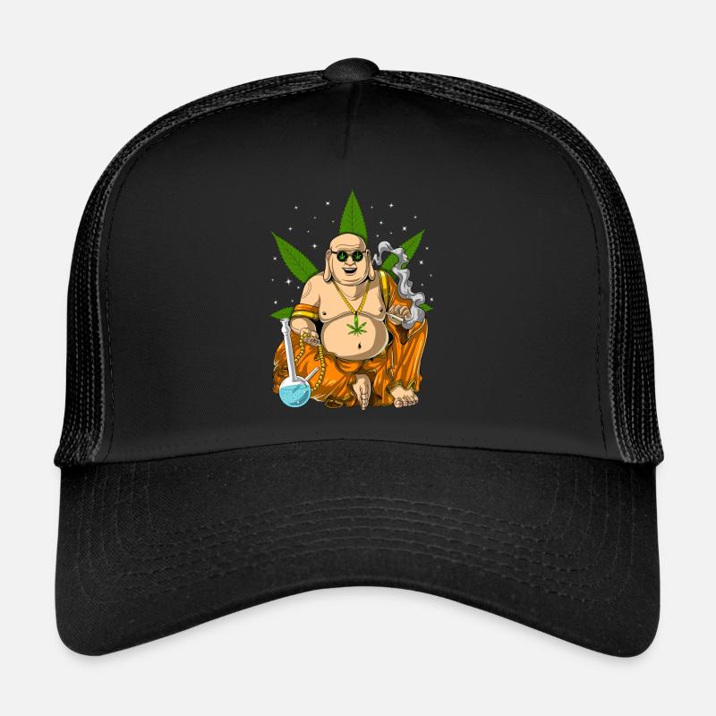 Buddha, der Unkraut raucht Trucker Cap