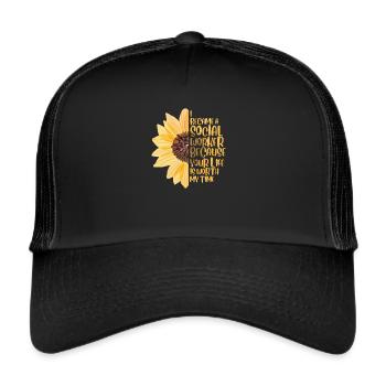 Sozialarbeiter Sozialarbeiterin Sozialpädagoge - Trucker Cap - Schwarz/Schwarz - Vorne