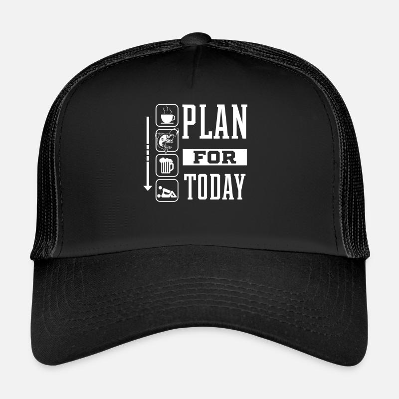 Kaffee Angeln Bier Fick - Plan für den Tag, Geschenk Trucker Cap