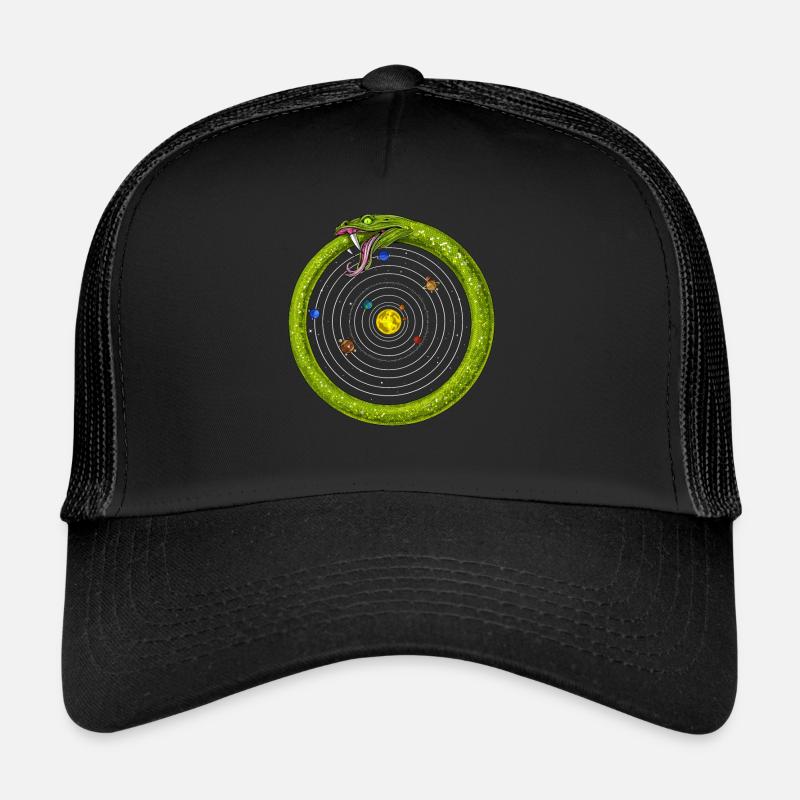 Système solaire Ouroboros Serpent Casquette trucker 
