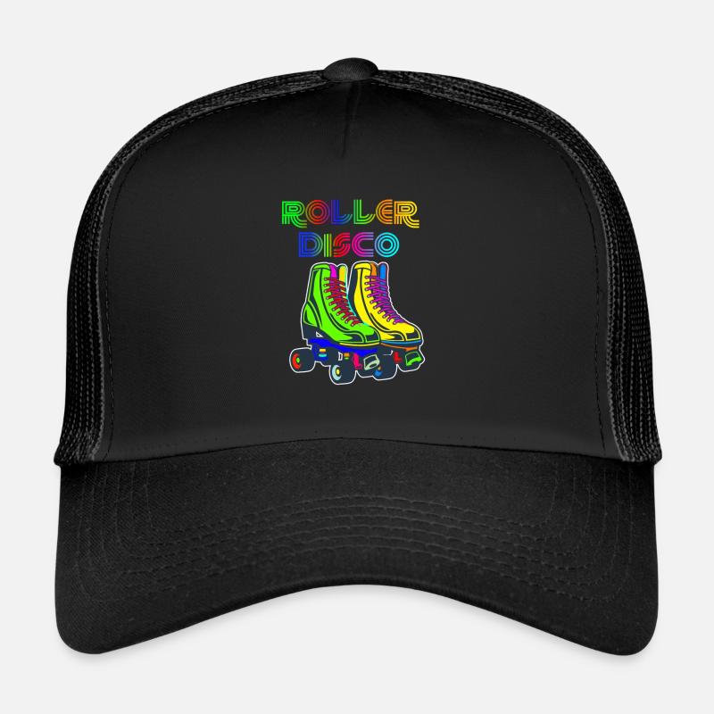 Rollschuhe Roller Disco Retro 70s 80s 70er 80er Trucker Cap