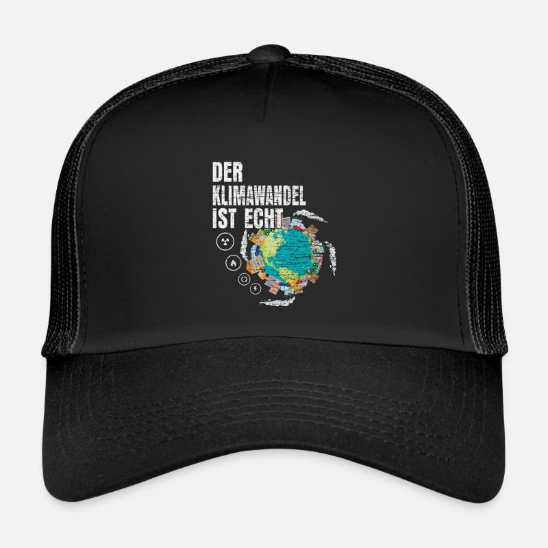 Umweltschutz - Trucker Cap - Schwarz/Schwarz