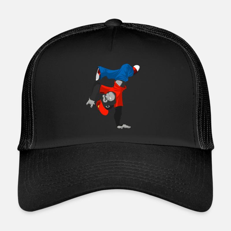 Gorilla Monkey Zoo Breakdance Dancing Kids Cadeau Casquette trucker 