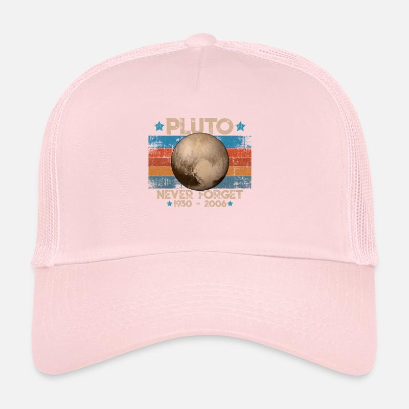 Never Forget Pluto Funny Planet Pluto Shirt Trucker Cap