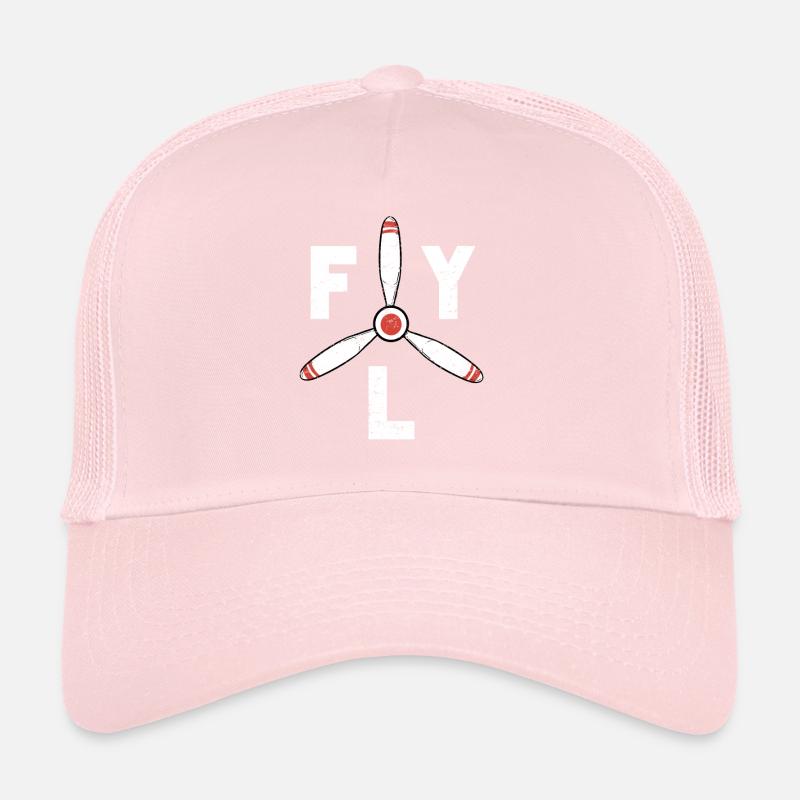 Fly propeller aircraft aviation Trucker Cap