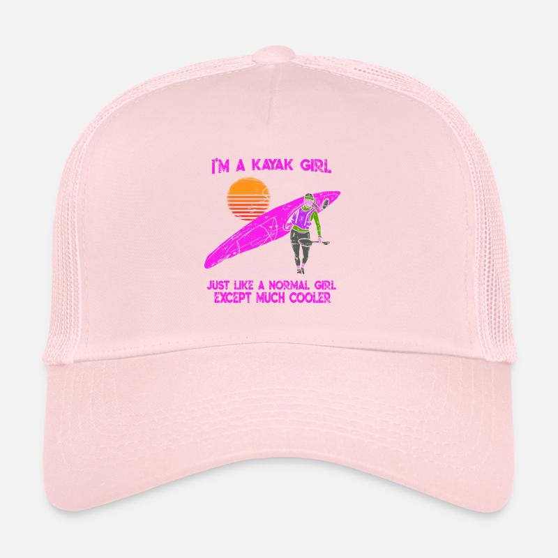 Ich bin ein Kayaking Mädchen Kajak Geschenk Shirt Trucker Cap