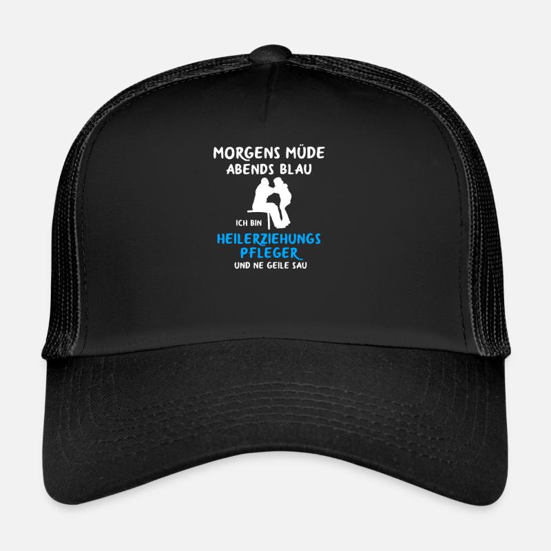 Heilerziehungspfleger Heilerziehungspflegerin - Trucker Cap - Schwarz/Schwarz