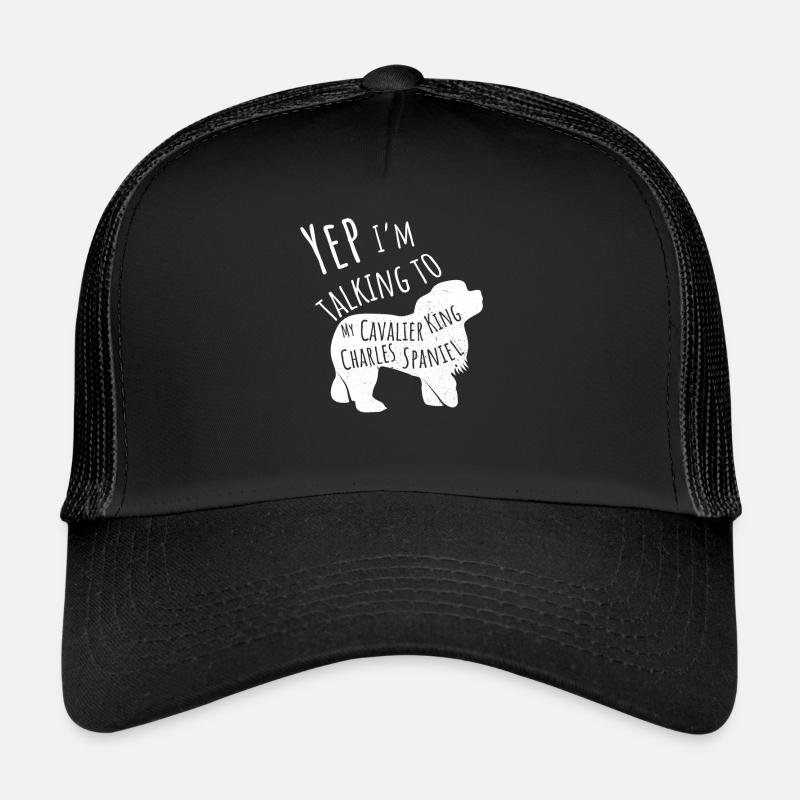 Cavalier King Charles Spaniel Funny - Trucker Cap - black/black