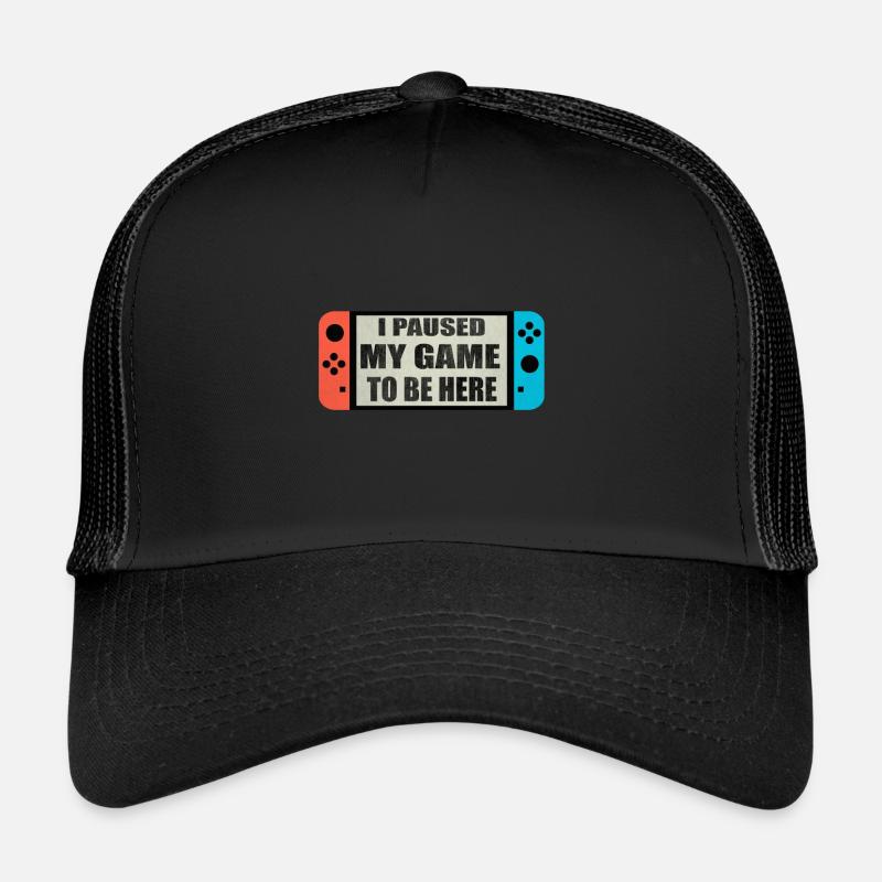 Switch Joy I Paused My Game Trucker Cap