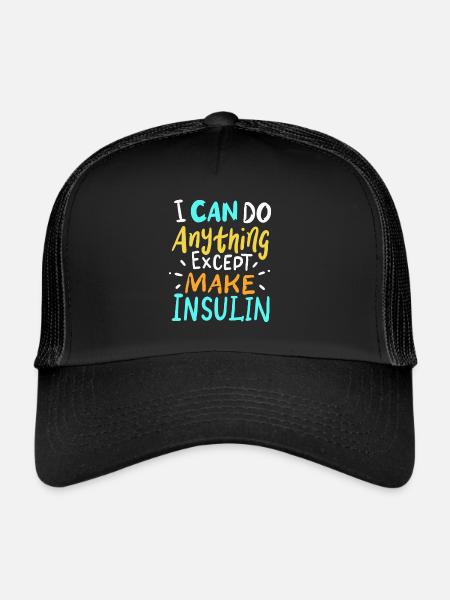 Diabetes Mellitus Diabetic Insulin Gift - Trucker Cap - black/black - Front