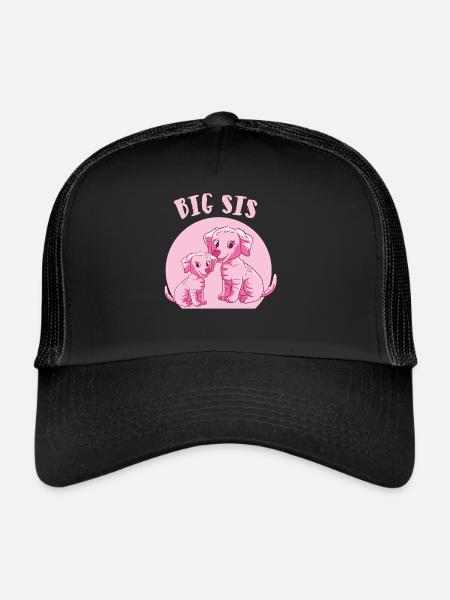 chiens de grande soeur - Casquette trucker  - noir/noir - Devant