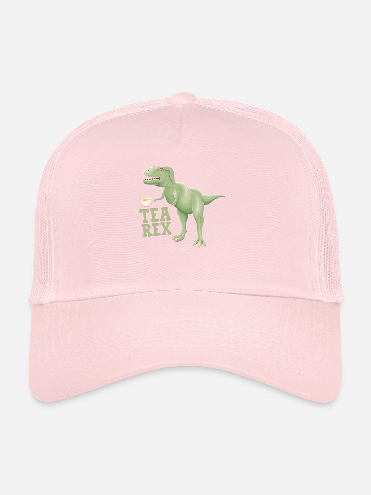 Tea Rex - Trucker Cap - pale pink - Front