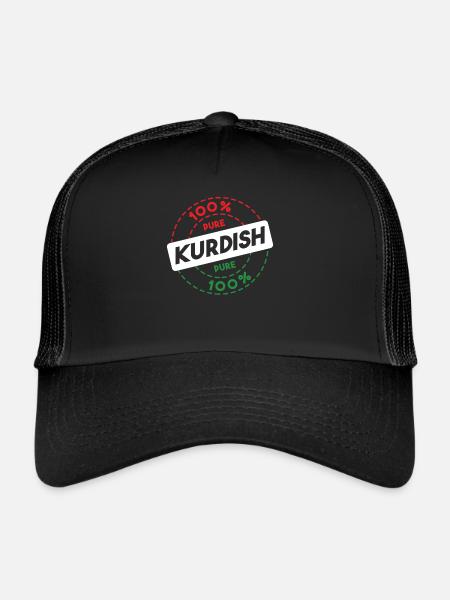Kurdistan - Casquette trucker  - noir/noir - Devant