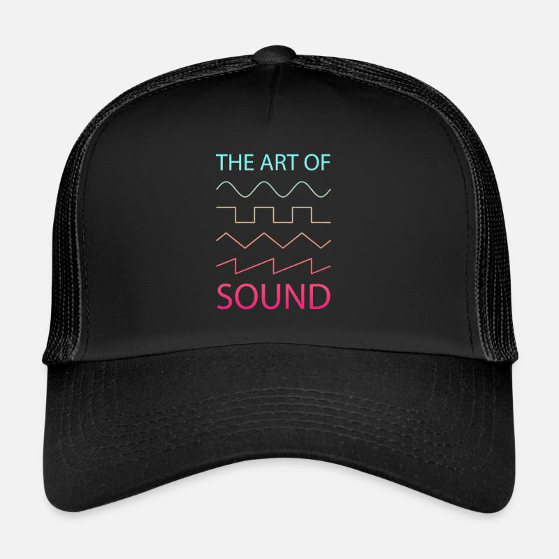 Sound Waveforms Synthesizer Waveform Color Trucker Cap