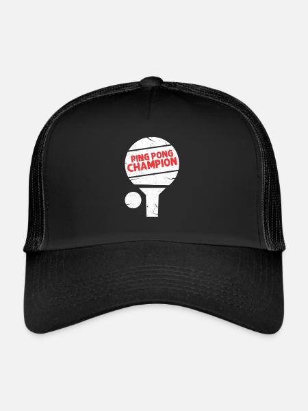 ping-pong - Casquette trucker  - noir/noir - Devant
