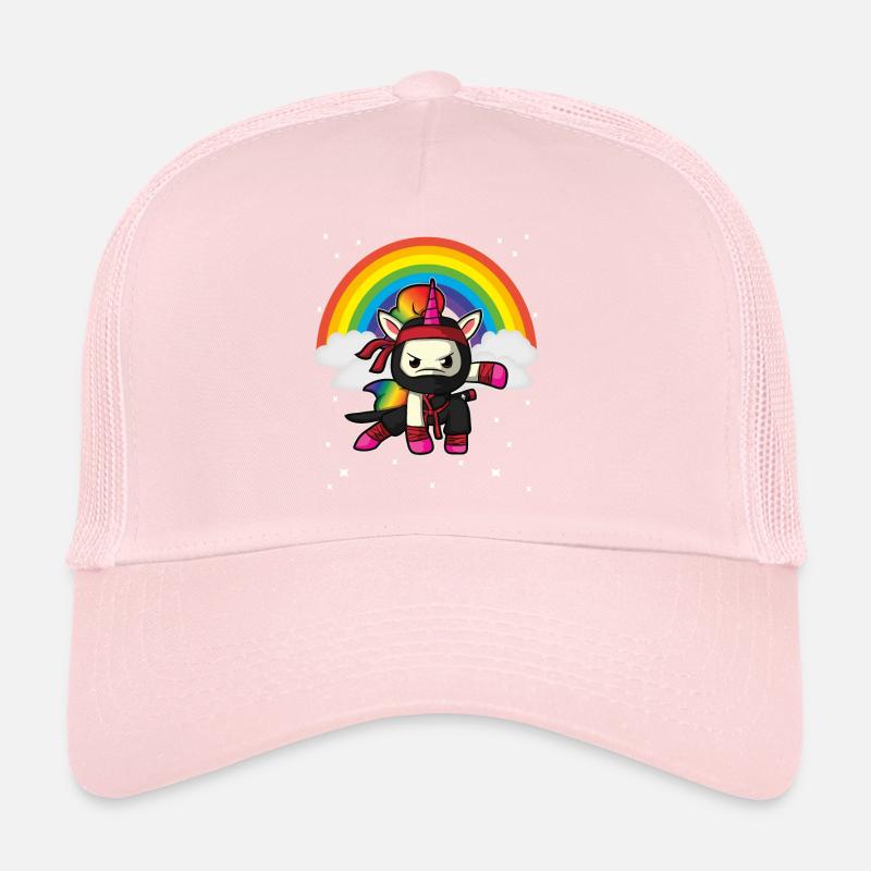 Unicorn ninja rainbow gift Trucker Cap