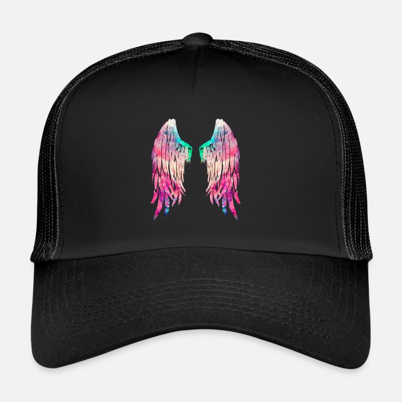 ailes d'ange - Casquette trucker  - noir/noir