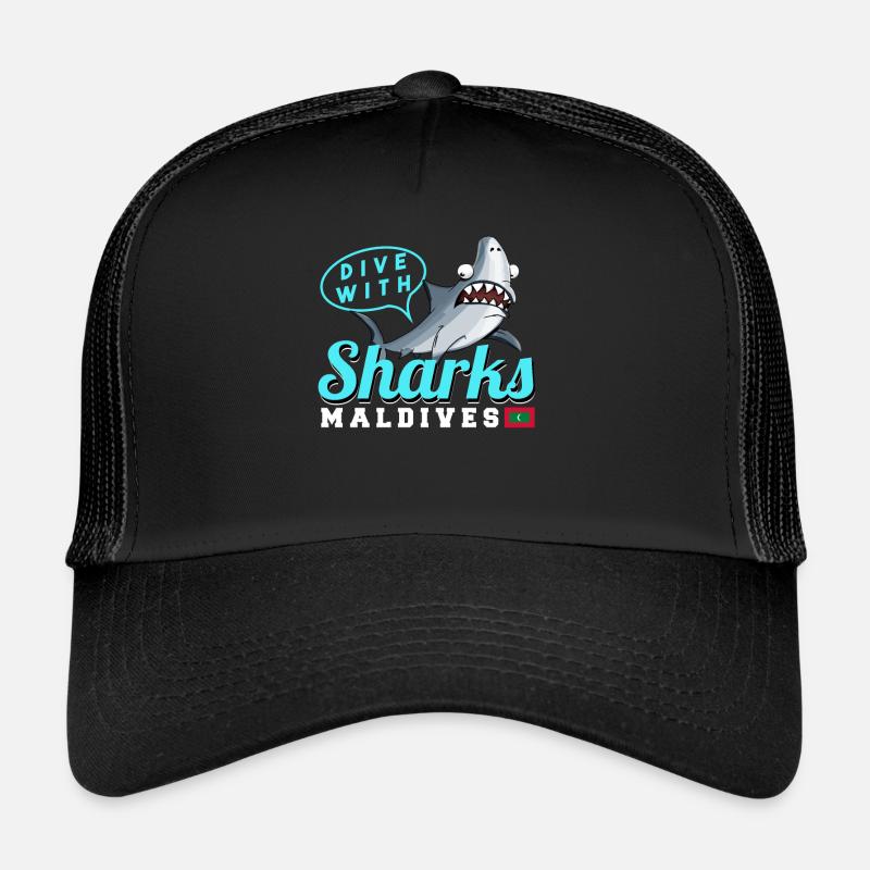 Maldives - Trucker Cap - black/black