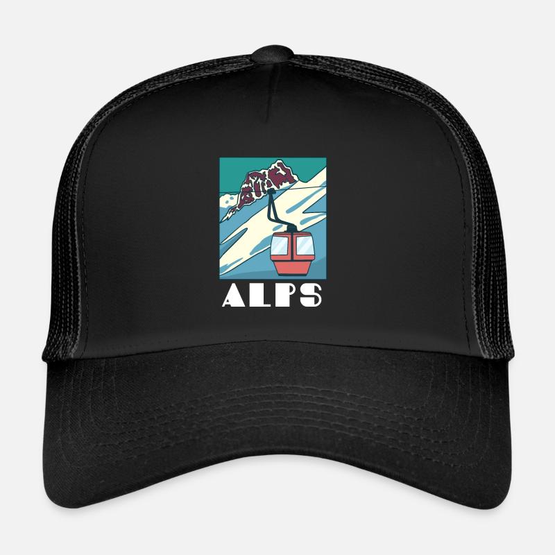 Alpen - Trucker Cap - Schwarz/Schwarz