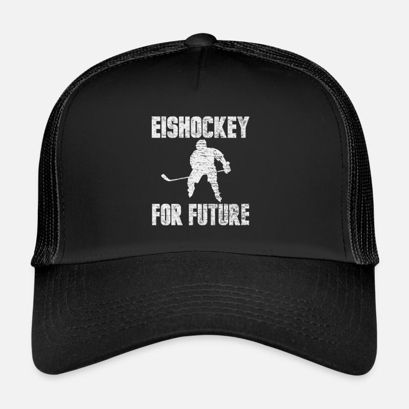 Eishockey - Trucker Cap - Schwarz/Schwarz