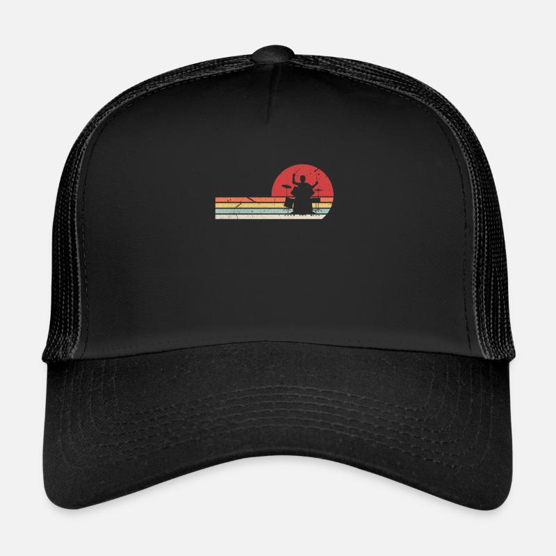 Cadeau de batteur de batteur batteur - Casquette trucker  - noir/noir