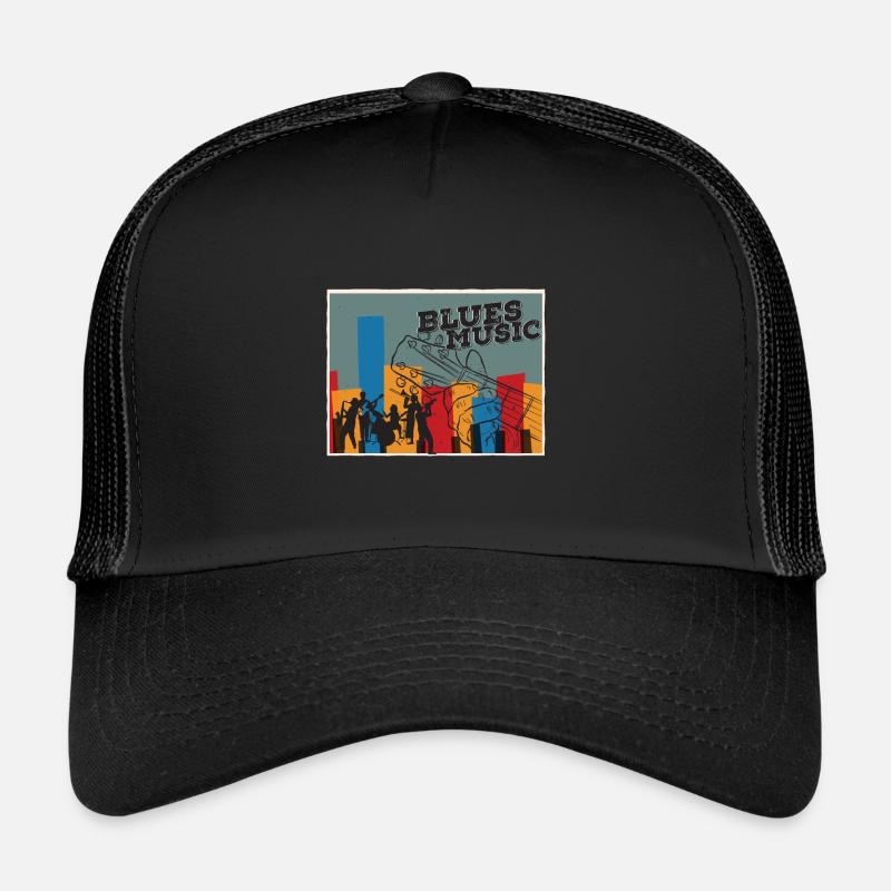 Blues - Trucker Cap - Schwarz/Schwarz
